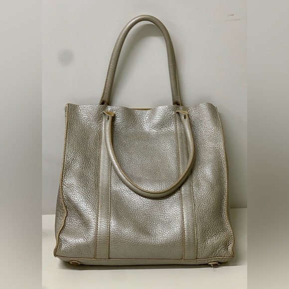 Borge Garveri for J.Crew Soft Metallic Pebbled Leather Tote Bag - Picture 5 of 16